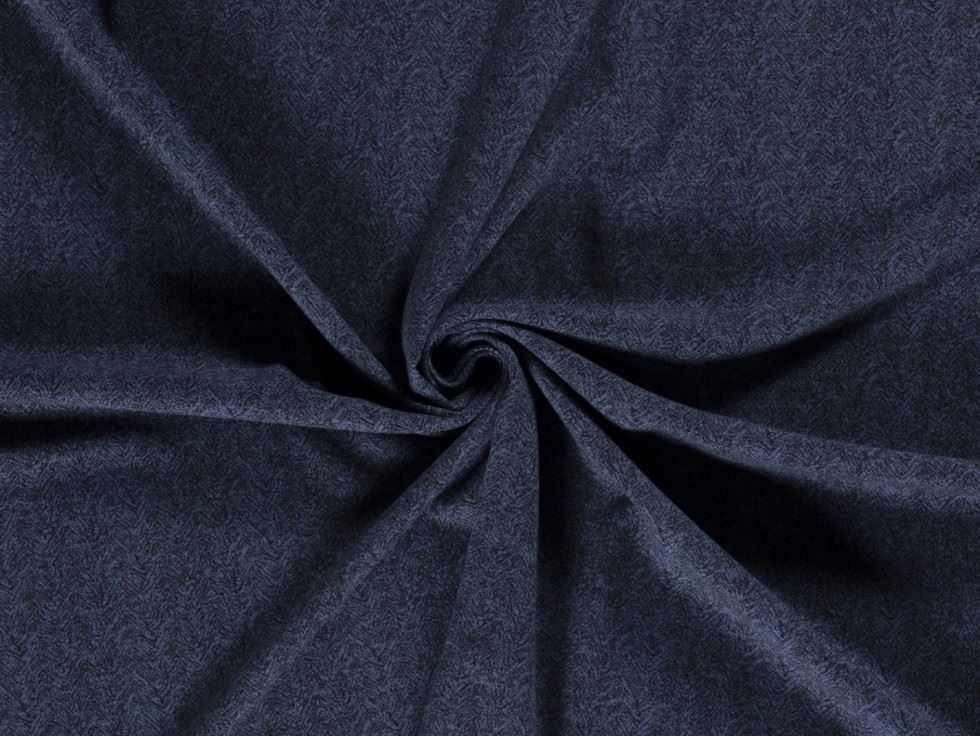 Brushed Textured Stretch Knit Fabric Blue
 