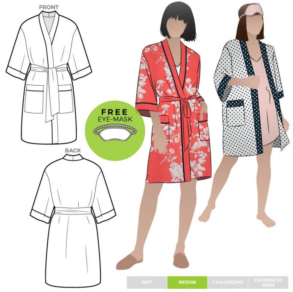 Style Arc Sewing Pattern Loungewear Robe