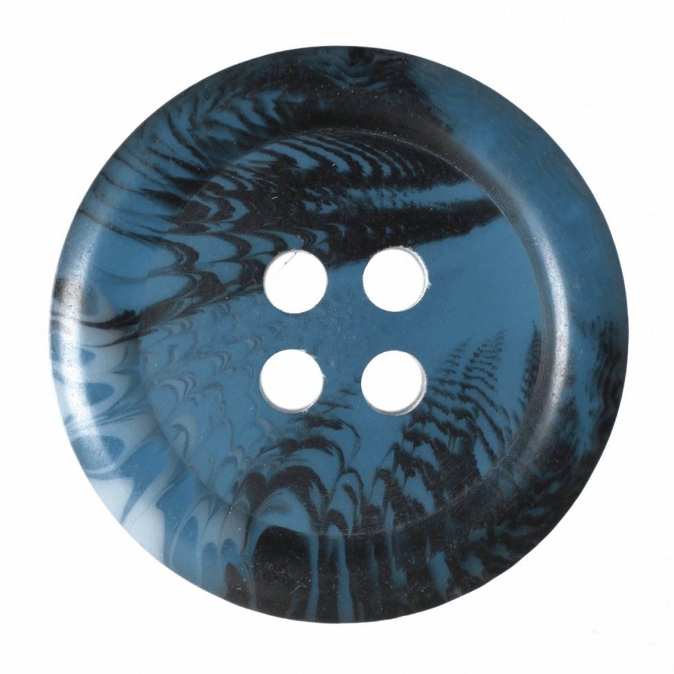 Hemline Blue Tortoise Shell Buttons