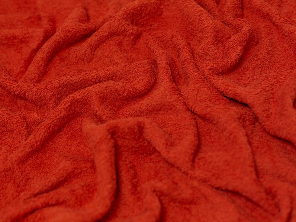 Minerva Core Range Rust Luxury Cotton Towelling Fabric