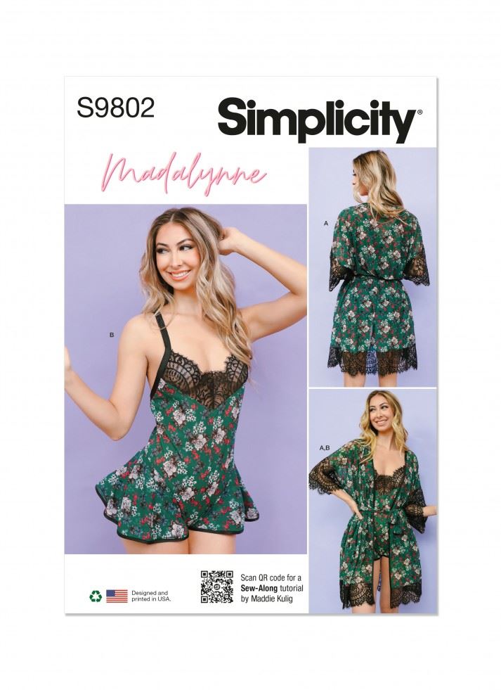 Minerva Sewing Pattern 9802 Simplicity Simplicity-9802-Bb