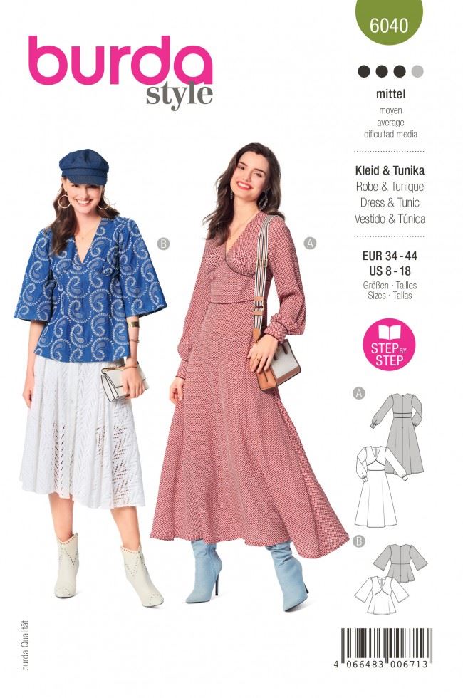 Minerva Sewing Pattern 6040 Burda Burda-6040