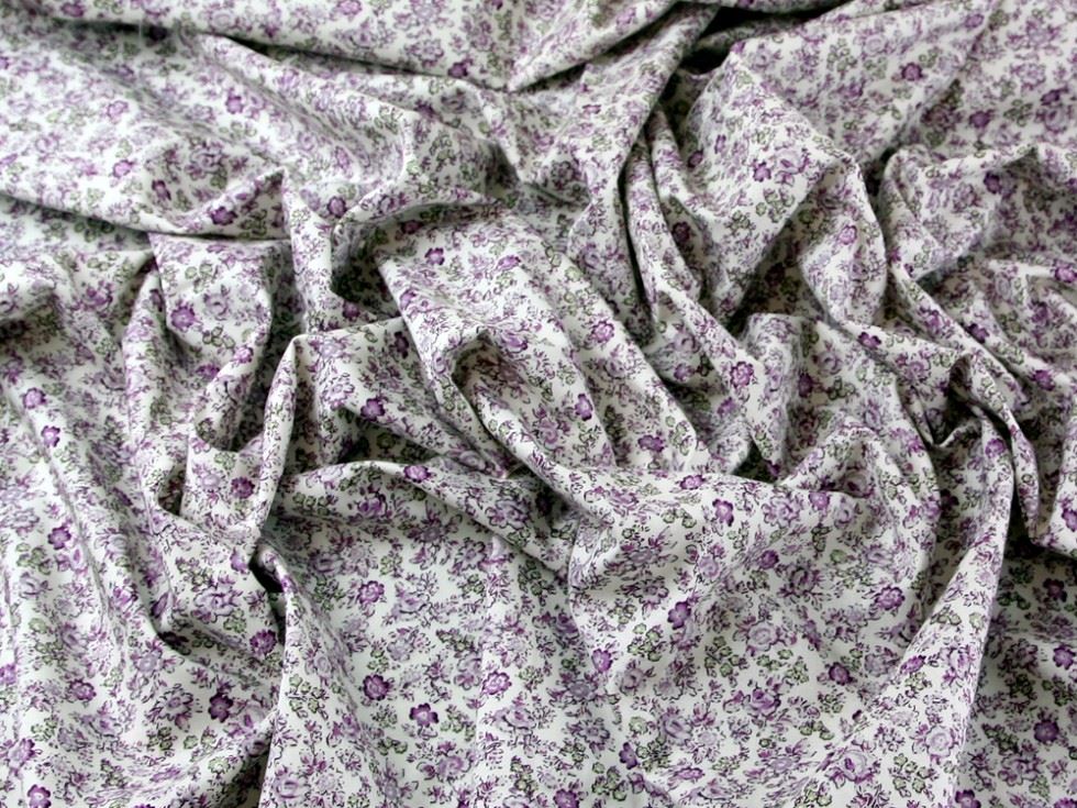 Purple Cotton Lawn Fabric