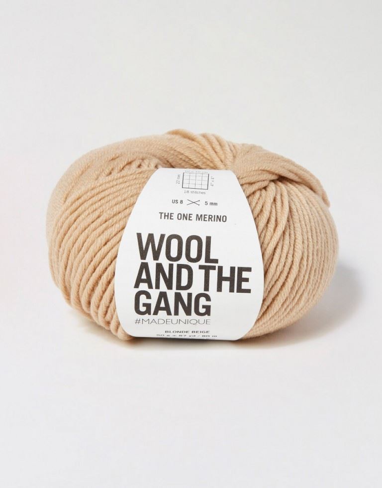Wool and the Gang The One Merino Aran Yarn Blonde Beige