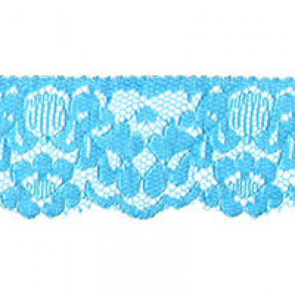 Essential Trimmings Turquoise Nylon Lace Trim
