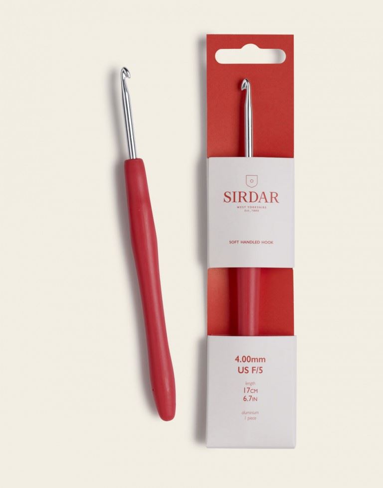 Minerva Soft Grip Crochet Hook Aluminium Sirdar Psfha-500