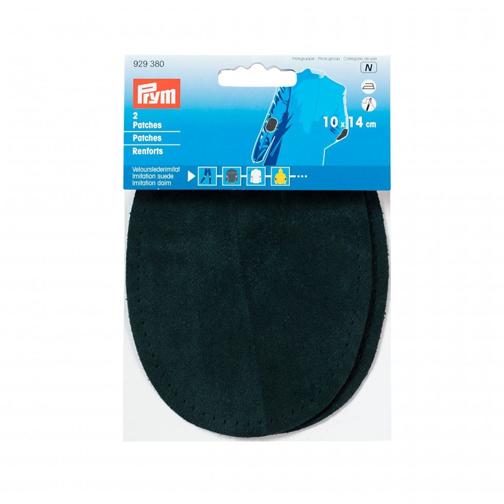 Prym Imitation Suede Elbow Patches Green
 