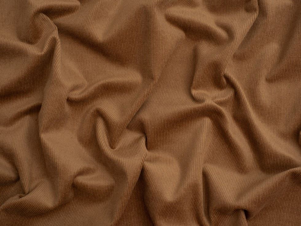 Minerva Core Range 16 Wale Stretch Woven Needlecord Fabric Camel
 