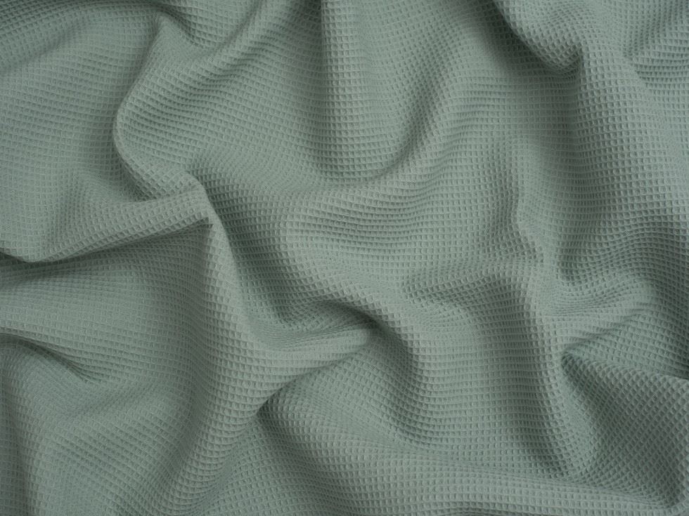 Minerva Core Range Pastel Green Mini Cotton Waffle Fabric