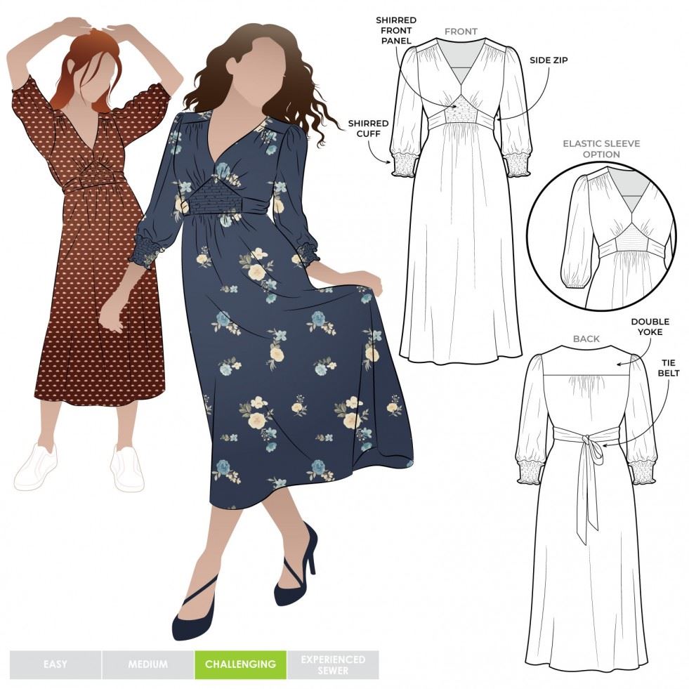 Style Arc Sewing Pattern Philomena Dress