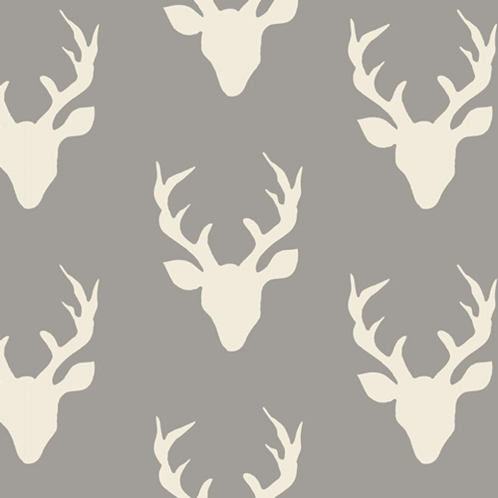 Art Gallery Fabrics Buck Forest Mist Hello Bear Cotton Jersey Stretch Knit Fabric