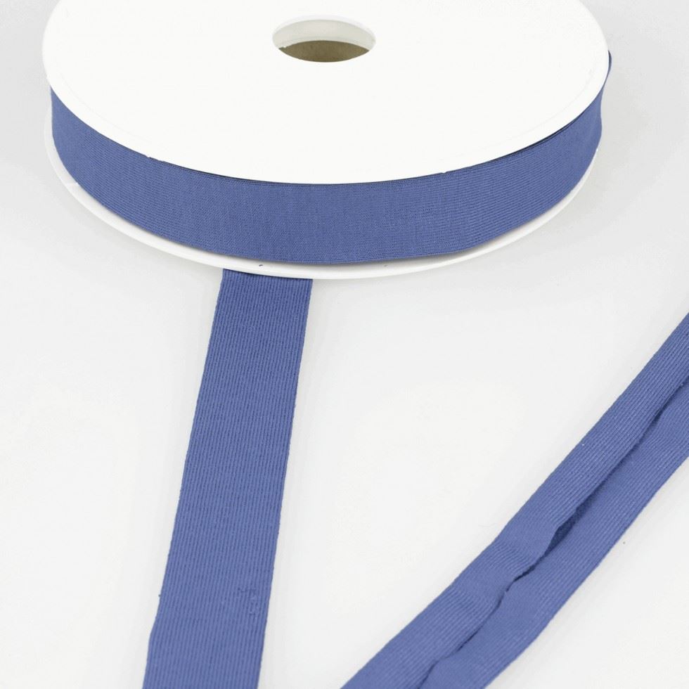 Stephanoise Viscose Jersey Bias Binding Tape Lavender Blue
 