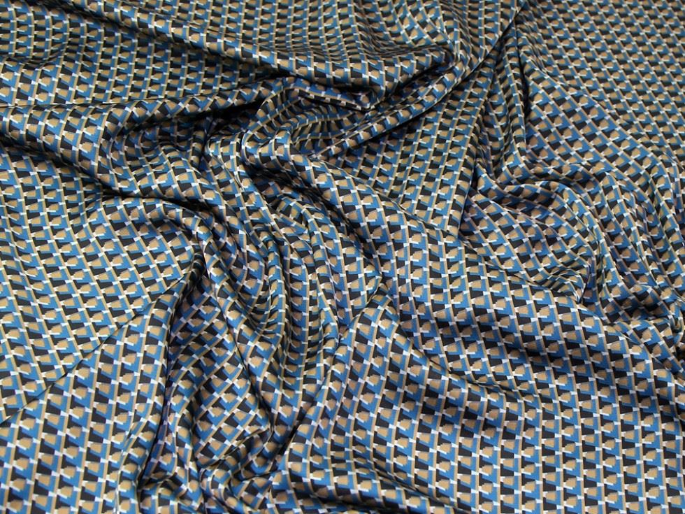 Teal Deadstock Charmeuse Silky Satin Fabric