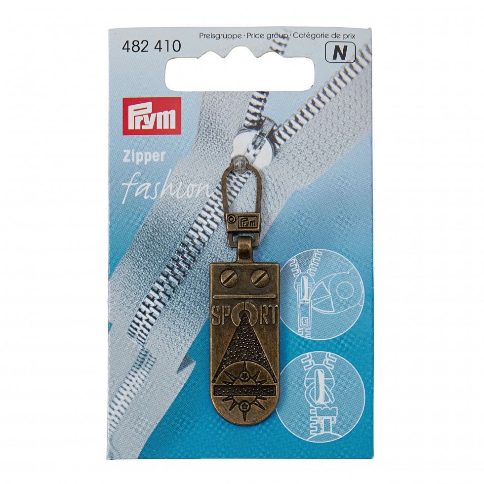 Prym Zip Puller Antique Brass
 