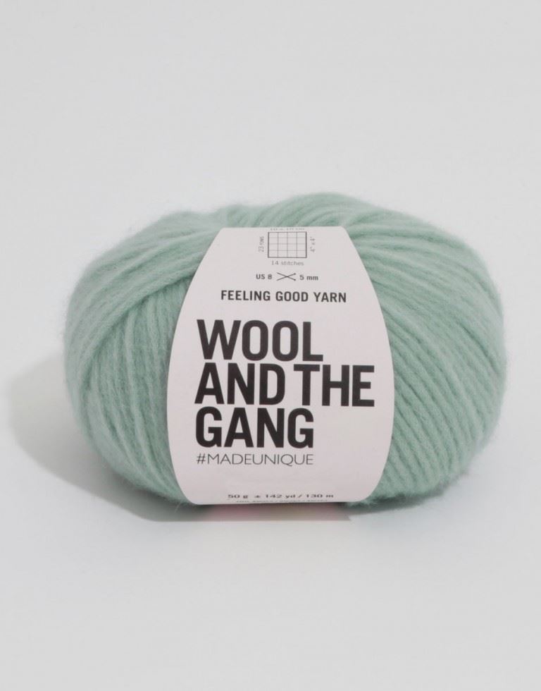 Wool and the Gang Feeling Good Aran Yarn Eucalyptus Green