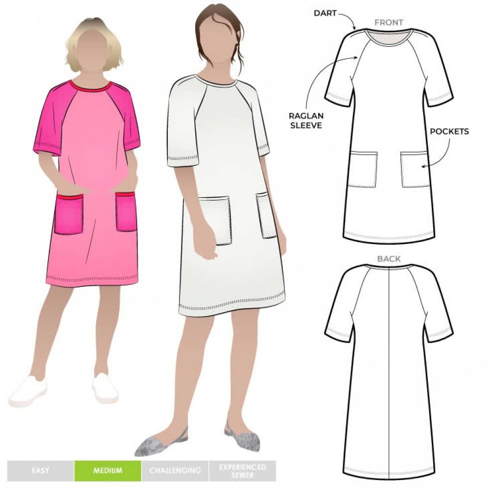 Style Arc Sewing Pattern Mary Shift Dress