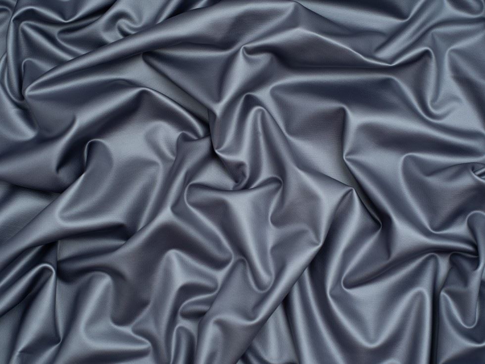 Minerva Core Range Ink Faux Leather Activewear Stretch Knit Fabric