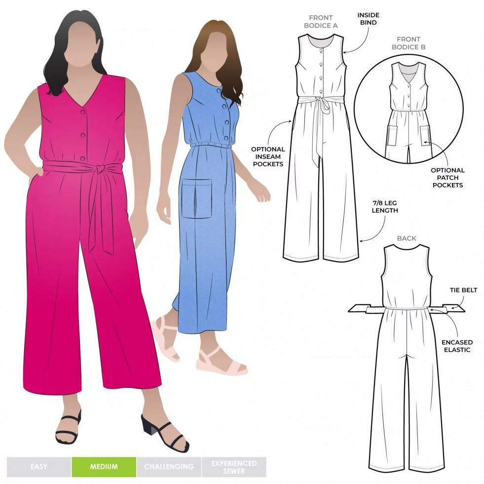 Style Arc Sewing Pattern Birdie Jumpsuit