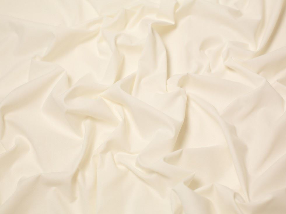 Minerva Core Range Ivory Plain Polycotton Fabric