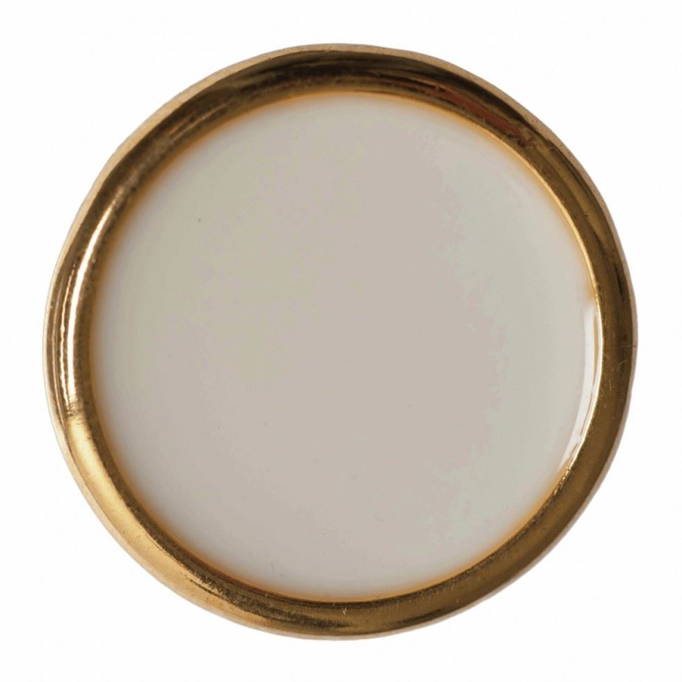 Hemline White Round Shank Buttons