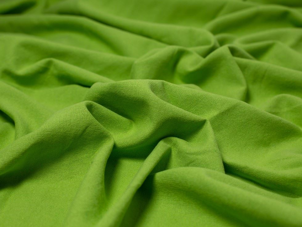 Blades Textured Cotton Linen Fabric Leaf Green
 