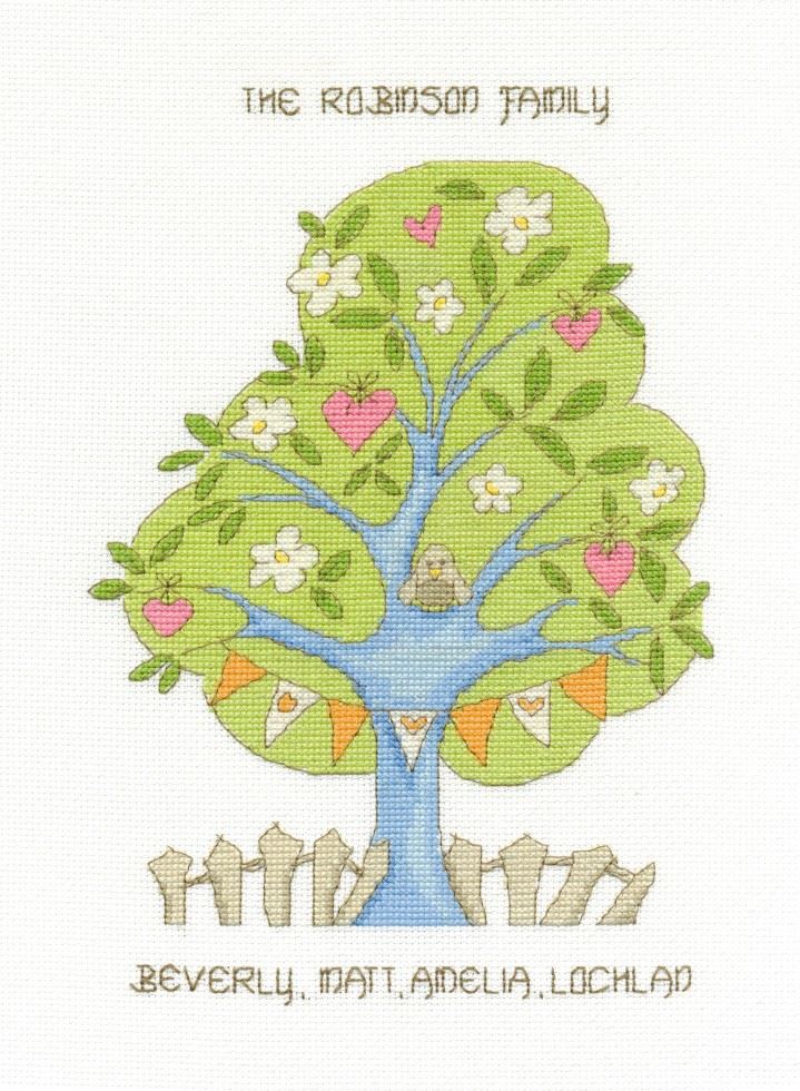 DMC Counted Cross Stitch Kit My Family Tree
