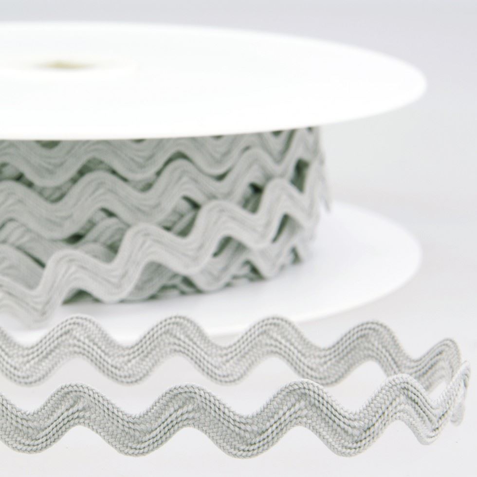 Stephanoise Dove Grey Ric Rac Trim