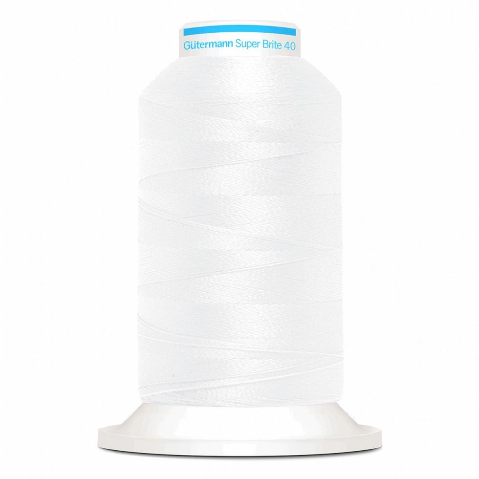 Gütermann Super Brite Maschinenstickfaden - 5597 Weiß