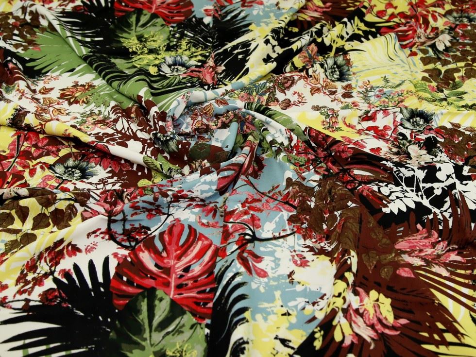 Viscose Challis Fabric Multicoloured