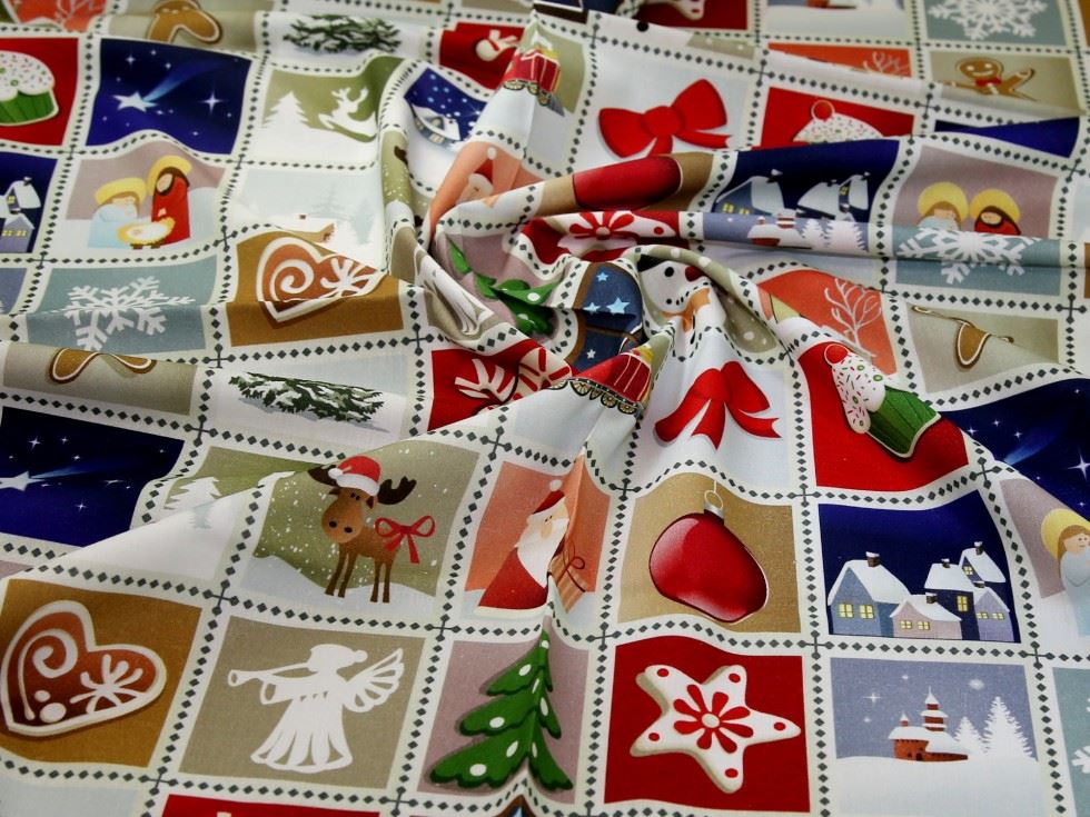 Multicoloured Deadstock 100% Cotton Fabric