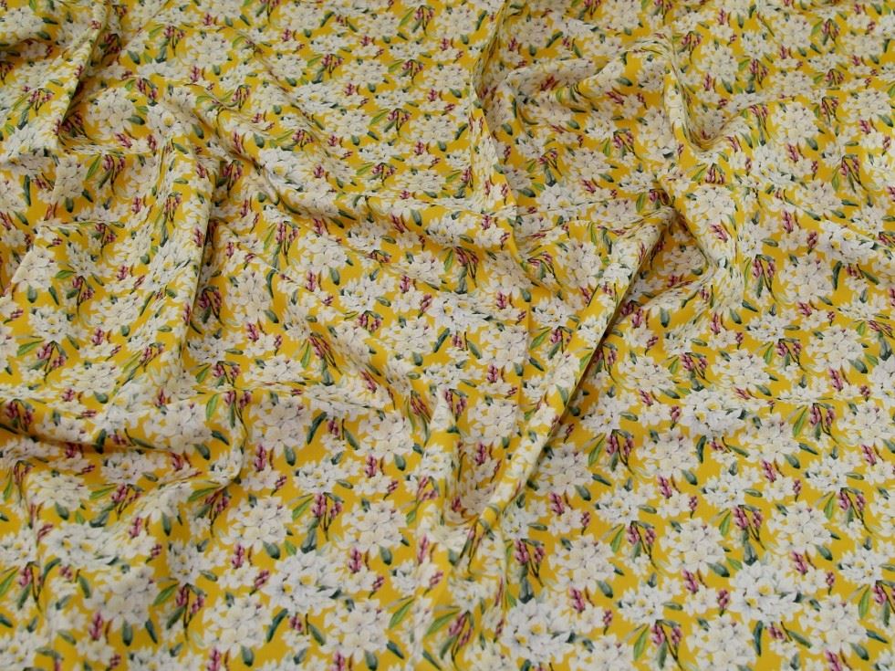 John Louden Ochre 100% Cotton Fabric
