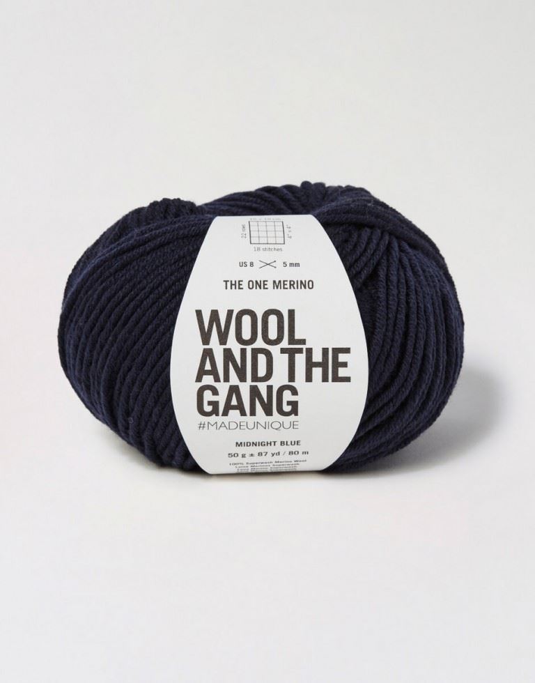 Wool And The Gang Midnight Blue The One Merino Aran Yarn