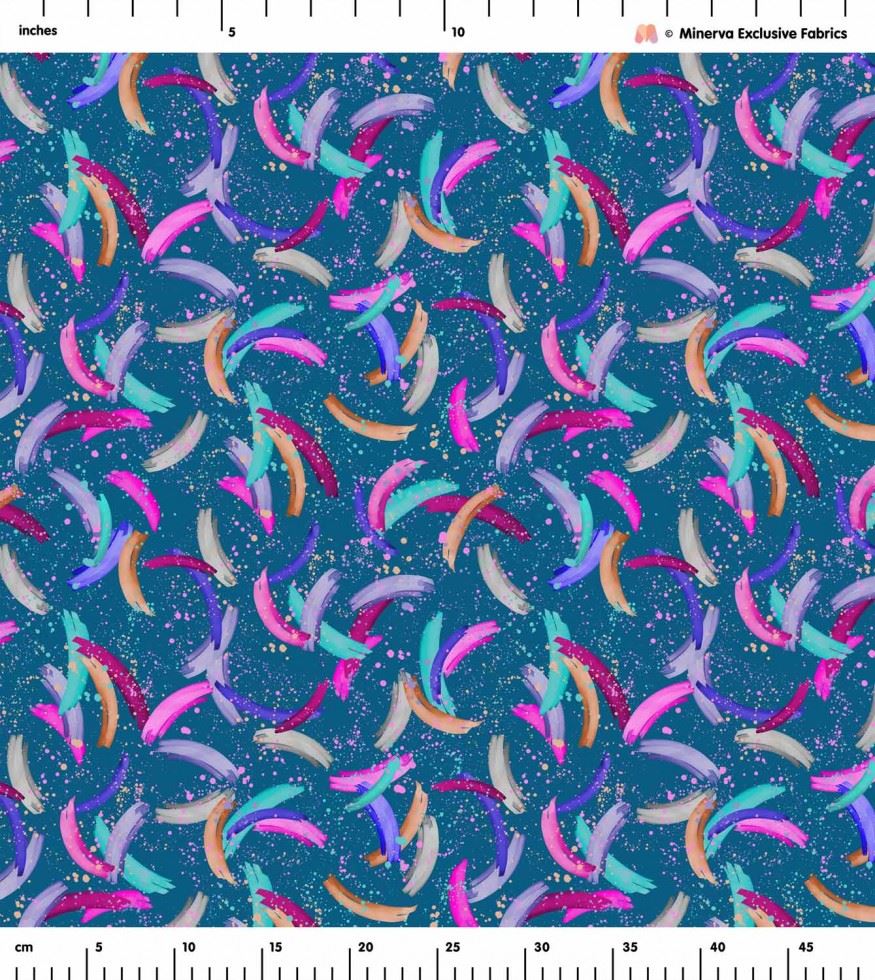 Minerva Exklusiver Köperstoff - POD - Künstlerische Bögen - pro Meter - Bild 3 von 3