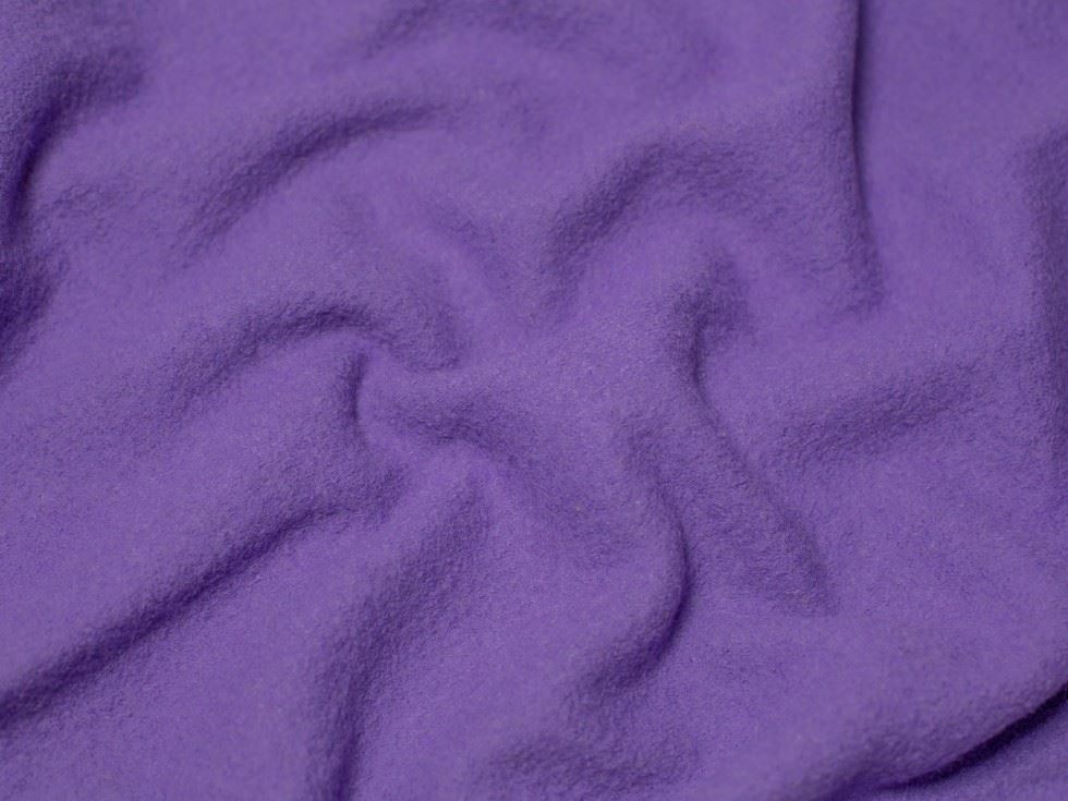 Minerva Core Range Purple 100% Pure Boiled Wool Coating Fabric