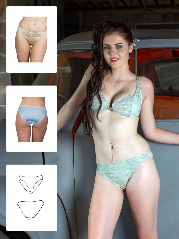 Booby Traps Paper Sewing Pattern Bikini Briefs
 