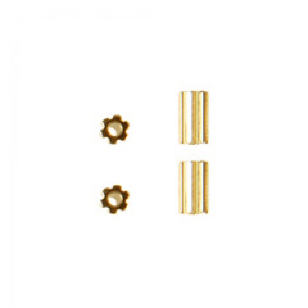 Trimits Gold Tube Spacer Findings (Value Pack Of 5)
