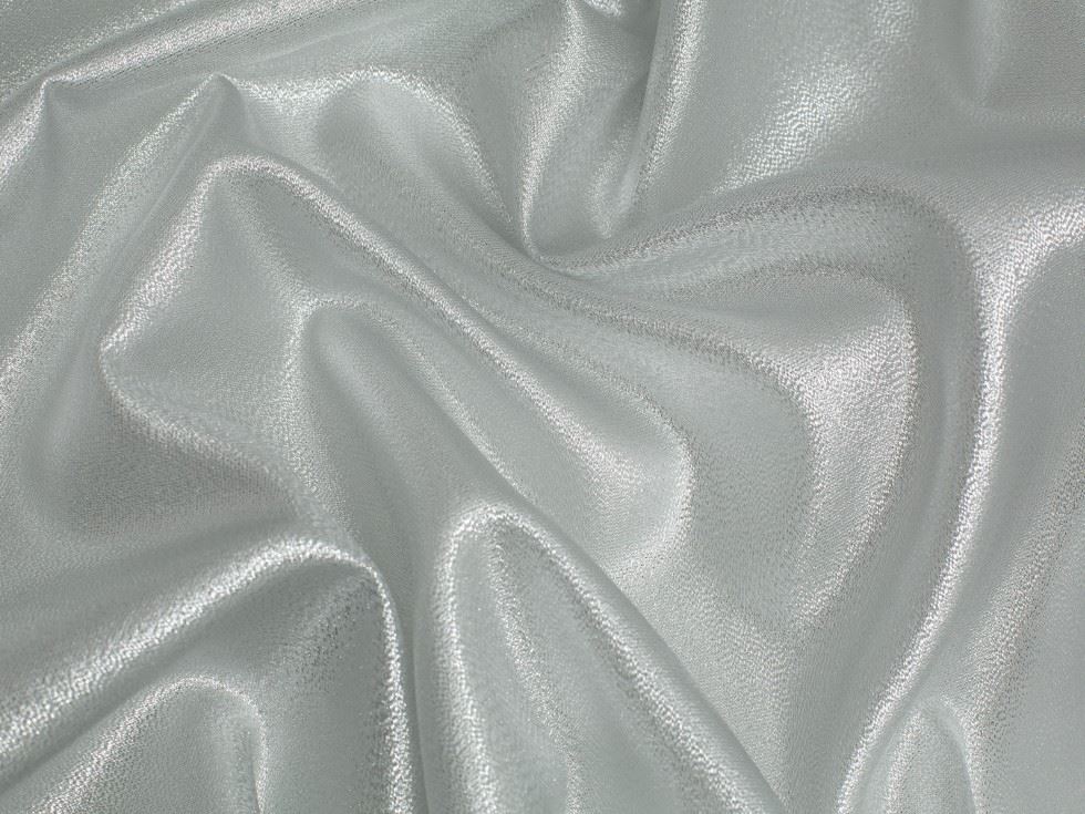 Minerva Core Range Metallic Organza Fabric Silver
 