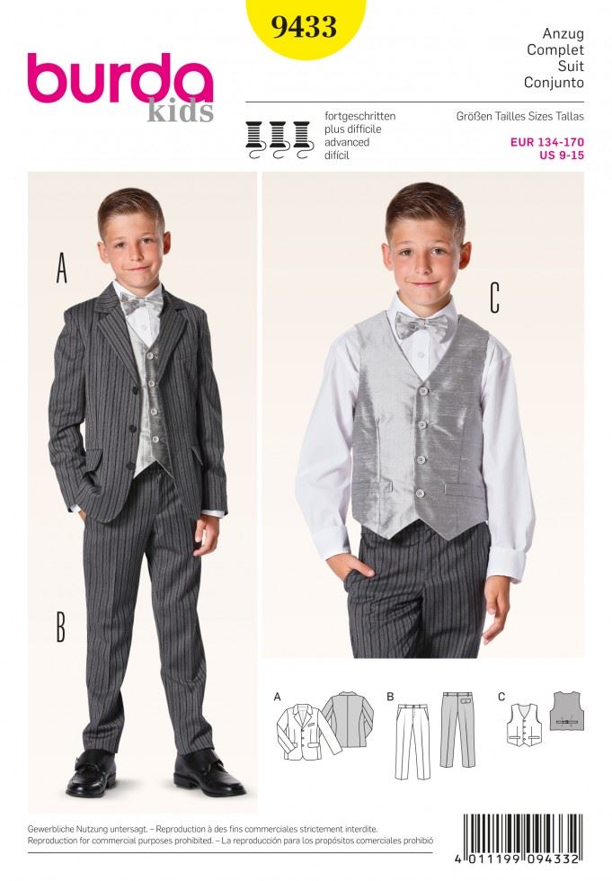 Burda Paper Sewing Pattern 9433
 