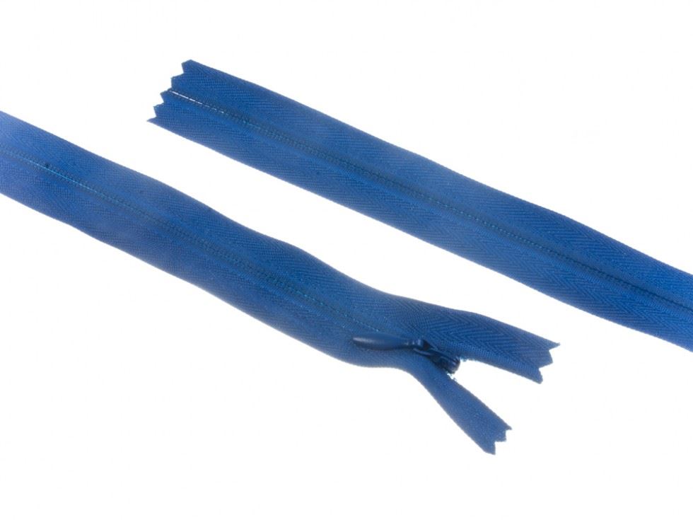 Concealed Invisible Closed End Zips Light Royal Blue