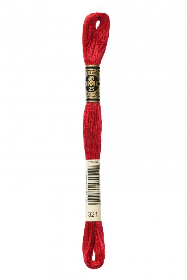 Dmc 321 Stranded Cotton Embroidery Thread