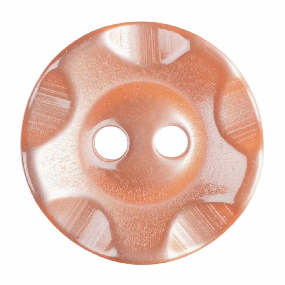 Hemline Orange Round Plastic Buttons