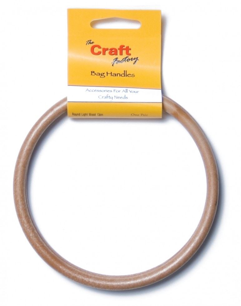 Craft Factory Bag Handles Light Wood