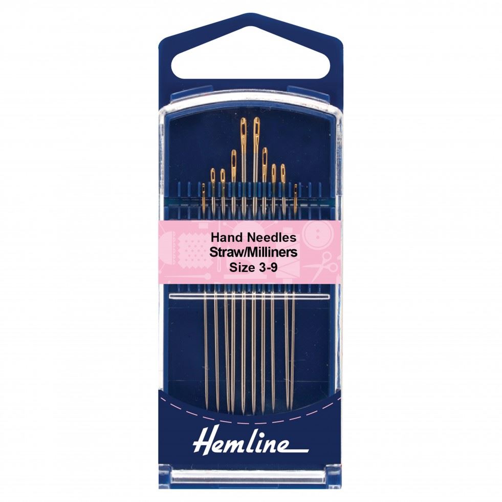 Hemline Gold Straw Milliners Sewing Needles