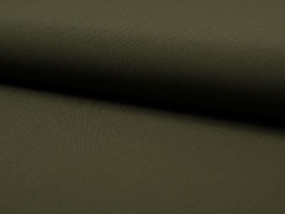 Khaki Green Deadstock Elona Stretch Woven Suiting Fabric