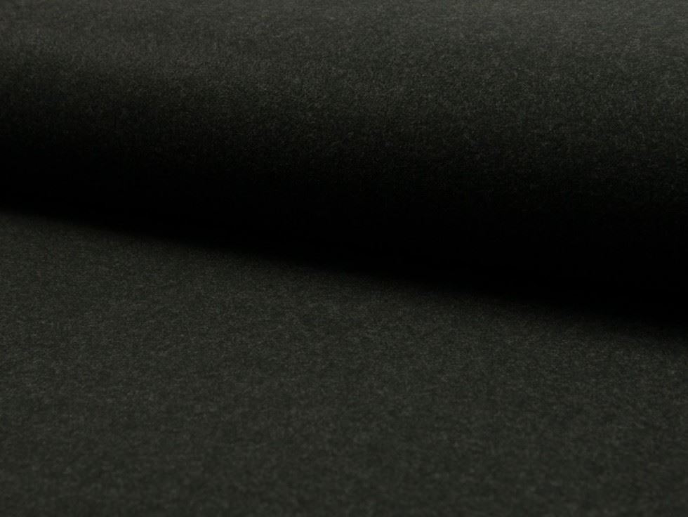 Deadstock Roberto Wool Blend Coating Fabric Charcoal
 
