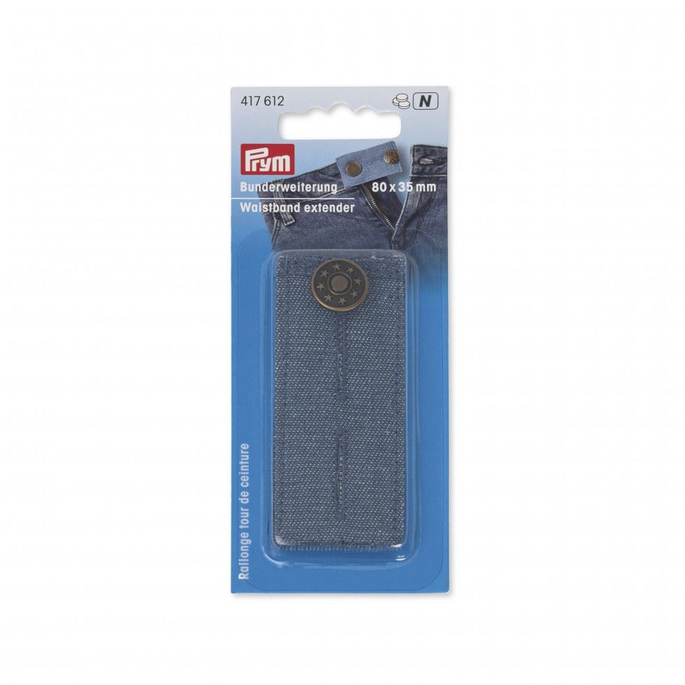 Prym Waistband Extender Buttons Denim