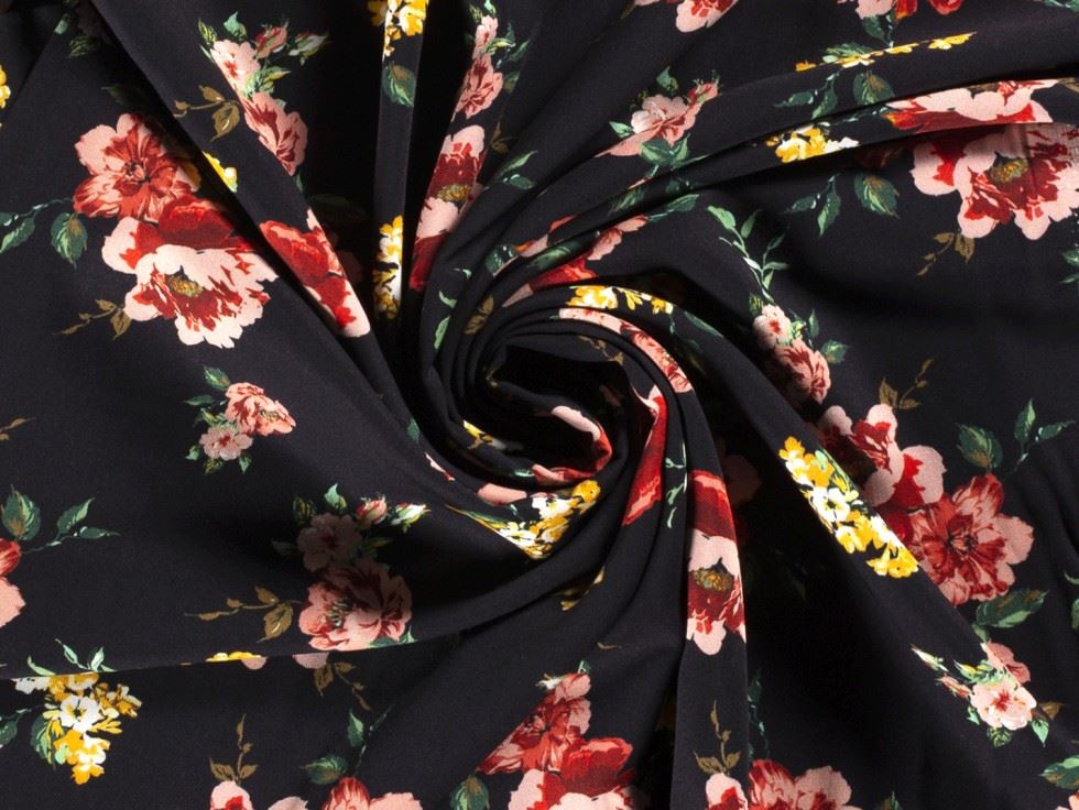 Viscose Crepe Fabric Red