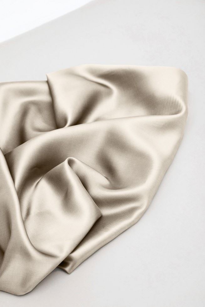 Mind The Maker Ivory Viscose Twill Lining Fabric