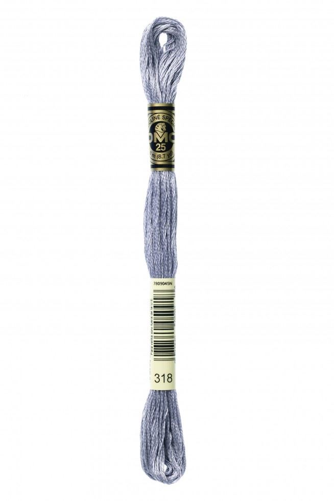 Dmc 318 Stranded Cotton Embroidery Thread