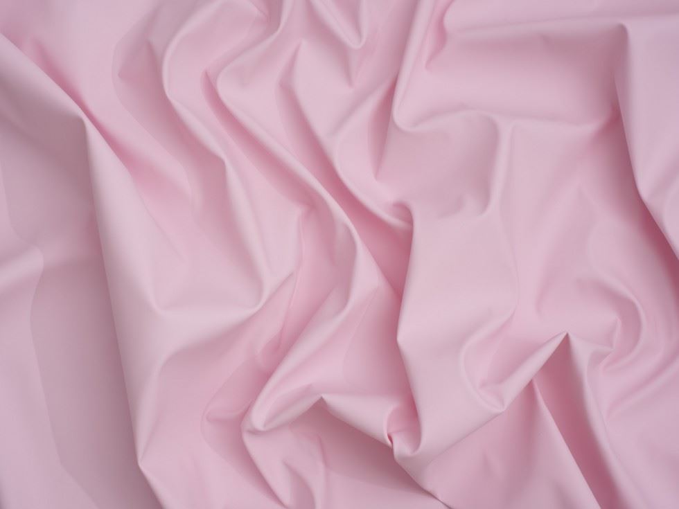 Minerva Core Range Waterproof Rubber PVC Vinyl Fabric Pale Pink
 